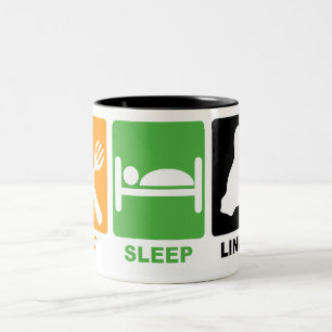 ESSEN SIE SCHLAF LINUX ZWEIFARBIGE TASSE
