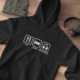 Essen Sie Schlaf machen Schläge Hoodie