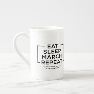 Essen Sie - Schlaf - März - wiederholen Sie Tasse