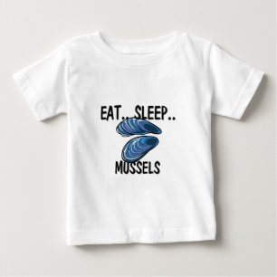 Essen Sie Schlaf MIESMUSCHELN Baby T-shirt