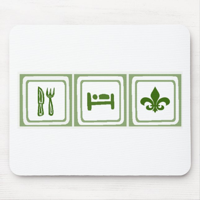 Essen Sie Schlaf… Mousepad (Vorne)