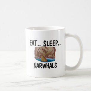 Essen Sie Schlaf NARWHALS Kaffeetasse