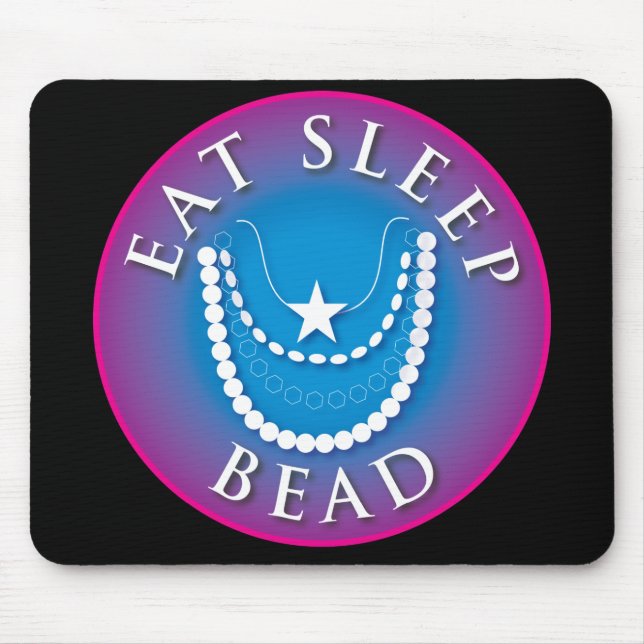 Essen Sie Schlaf-Perle Mousepad (Vorne)