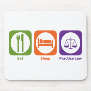 Essen Sie Schlaf-Praxis-Gesetz Mousepad