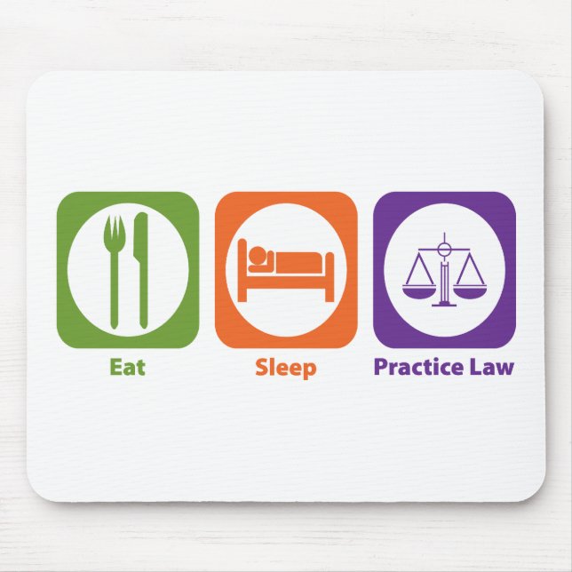 Essen Sie Schlaf-Praxis-Gesetz Mousepad (Vorne)