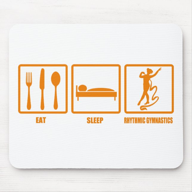 Essen Sie Schlaf-rhythmische Gymnastik Mousepad (Vorne)