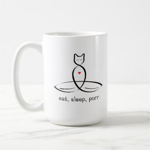 Essen Sie Schlaf-Schnurren - extravaganten Arttext Kaffeetasse