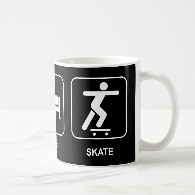 Essen Sie Schlaf-Skate-Tasse Kaffeetasse (Rechts)