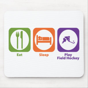 Essen Sie Schlaf-Spiel-Feld-Hockey Mousepad