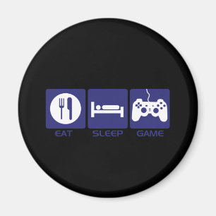 Essen Sie Schlaf-Spiel Magnet