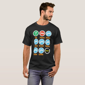 Essen Sie Schlaf Spielt-shirt - ideales Geschenk T-Shirt