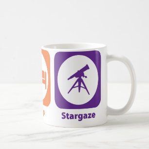 Essen Sie Schlaf Stargaze Kaffeetasse
