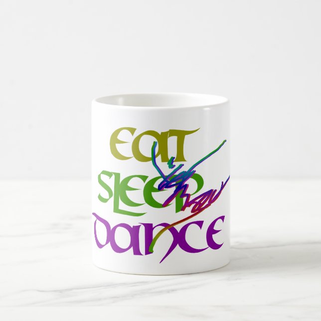 ESSEN SIE SCHLAF-TANZ KAFFEETASSE (Mittel)