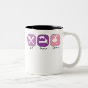 Essen Sie Schlaf-Tanz Zweifarbige Tasse