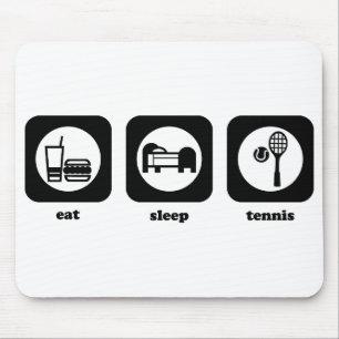 Essen Sie. Schlaf. Tennis. Mousepad