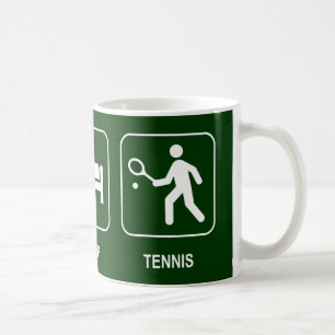 Essen Sie Schlaf-Tennis-Tasse Kaffeetasse