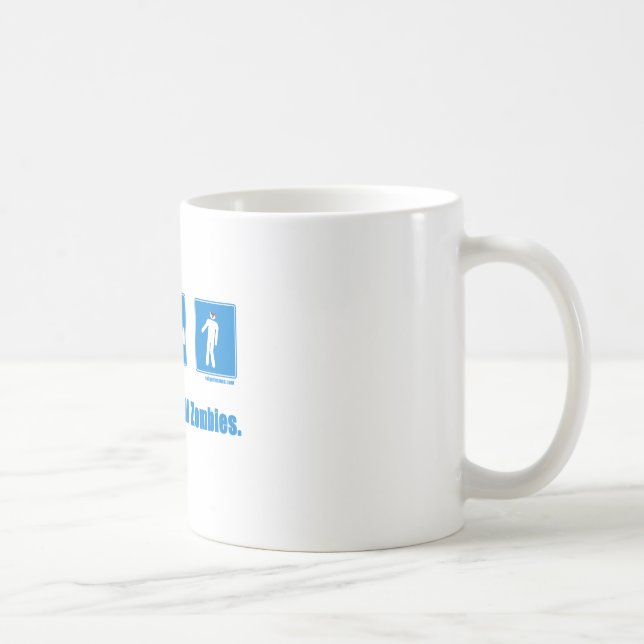 Essen Sie. Schlaf. Tötungszombies Kaffeetasse (Rechts)