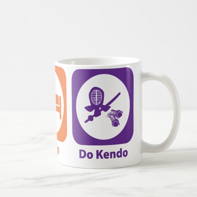 Essen Sie Schlaf tun Kendo Kaffeetasse (Rechts)
