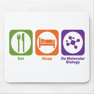 Essen Sie Schlaf tun Molekularbiologie Mousepad