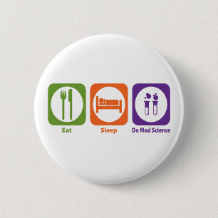 Essen Sie Schlaf tun wütende Wissenschaft Button