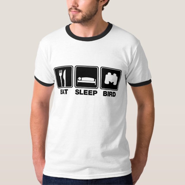 Essen Sie Schlaf-Vogel (Behälter) T-Shirt (Vorderseite)