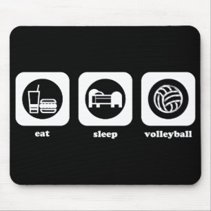 Essen Sie. Schlaf. Volleyball. Mousepad