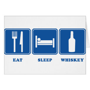 Essen Sie Schlaf-Whisky