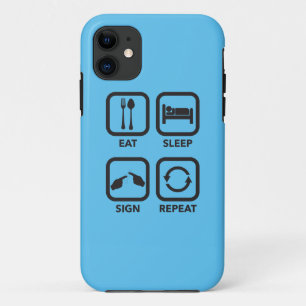 Essen Sie. Schlaf. Zeichen. Wiederholung. Case-Mate iPhone Hülle