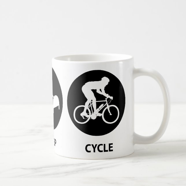 Essen Sie Schlaf-Zyklus Kaffeetasse (Rechts)