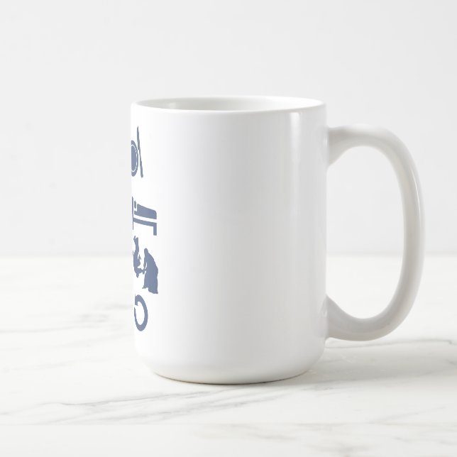 Essen Sie SchlafAikido Kaffeetasse (Rechts)