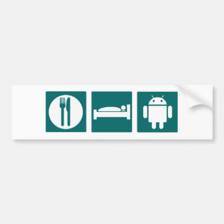Essen Sie SchlafAndroid Autoaufkleber