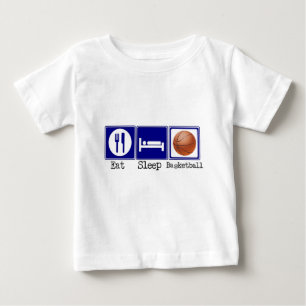 Essen Sie, schlafen Sie, Basketball Baby T-shirt