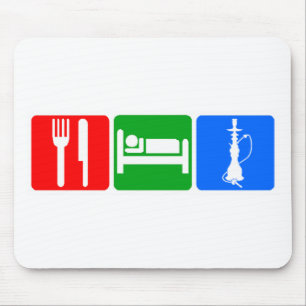 Essen Sie, schlafen Sie, Huka Mousepad