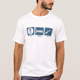 essen Sie, schlafen Sie, jagen Sie T-Shirt