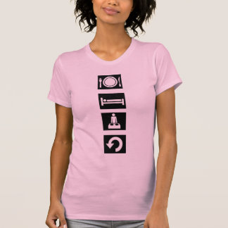 Essen Sie, schlafen Sie, Rave, Wiederholung T-Shirt