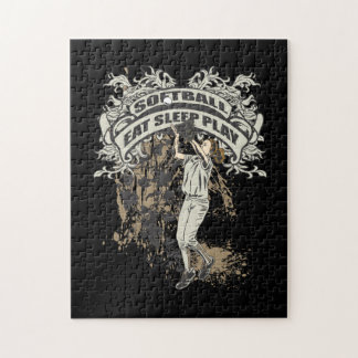 Essen Sie, schlafen Sie, spielen Sie Softball