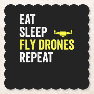 Essen Sie schlafende Fly Drones Wiederholen Drone Untersetzer