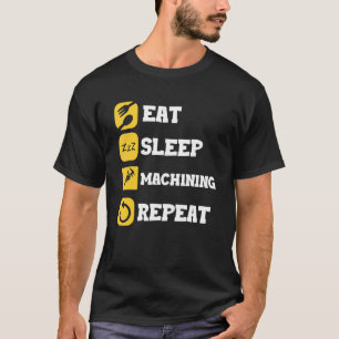 Essen Sie schlafende Wiederholmaschine des maschin T-Shirt