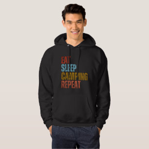 ESSEN SIE SCHLAFENDER CAMPING WIEDERHOLEN HOODIE
