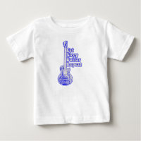 Essen Sie schlafgitarre wiederholen. Vintage blaue