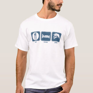 essen Sie Schlafgleiten T-Shirt