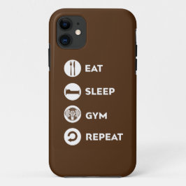 ESSEN SIE SCHLAFGYM WIEDERHOLEN  Case-Mate iPhone HÜLLE