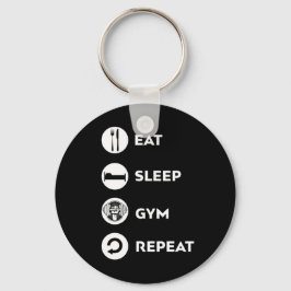 ESSEN SIE SCHLAFGYM WIEDERHOLEN SCHLÜSSELANHÄNGER