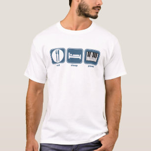 essen Sie Schlafklavier T-Shirt