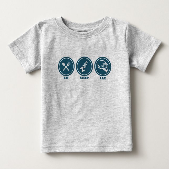 Essen Sie Schlaflacrosse-Baby-Shirt Baby T-shirt (Vorderseite)