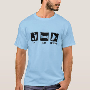 Essen Sie SchlafMotocross T-Shirt