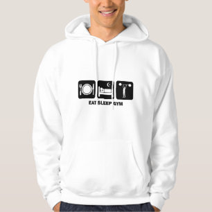 essen Sie Schlafturnhalle Hoodie