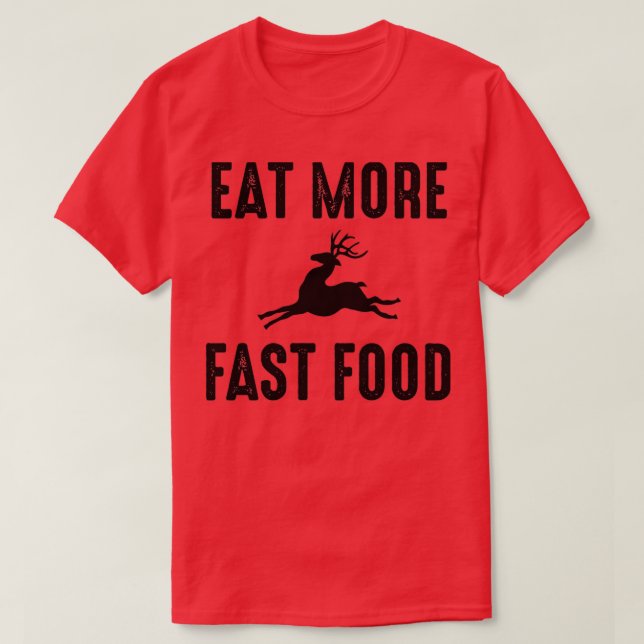 Essen Sie schneller T-Shirt (Design vorne)