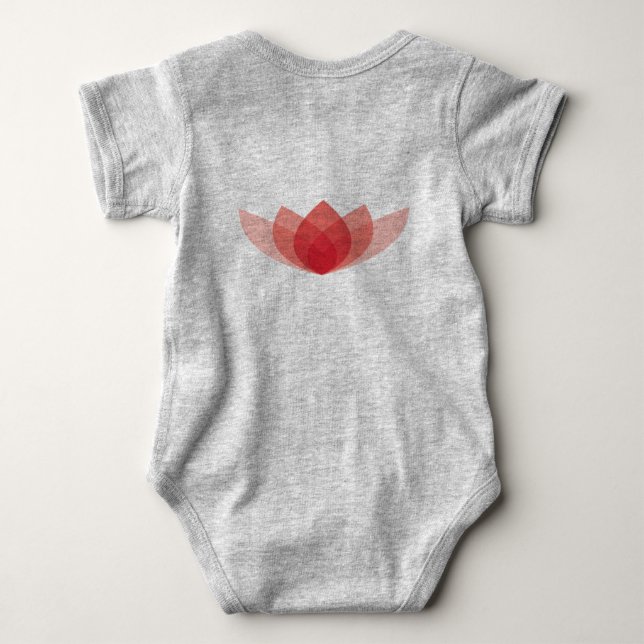 Essen Sie sich Forschung Baby Bodysuit Baby Strampler (Rückseite)
