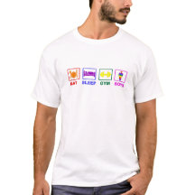 Essen Sie Sleep Gym Boys LGBT T - Shirt